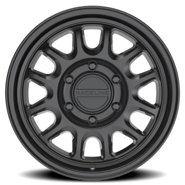 Raceline 958B Rogue 17x9 Inch Alloy Wheel with -12mm Offset in Satin Black main image 0